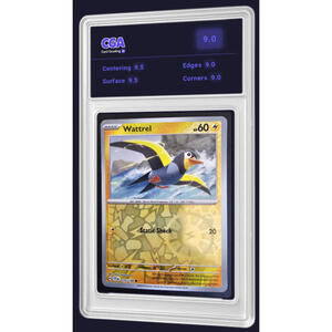 Scarlet & Violet Reverse Holo Wattrel 078/198 Pokémon TCG CGA 9.0 Digital Grade